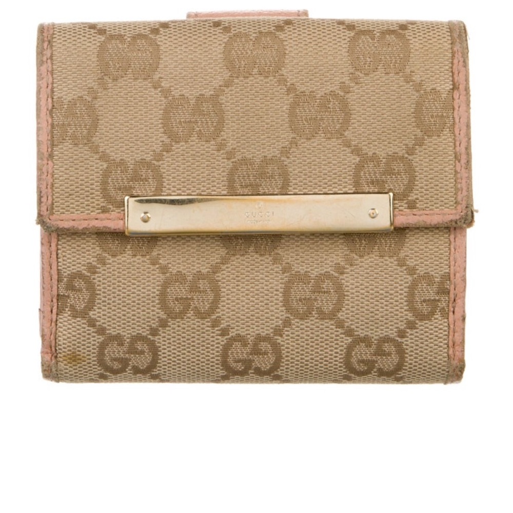 Gucci Beige and Pink Wallet